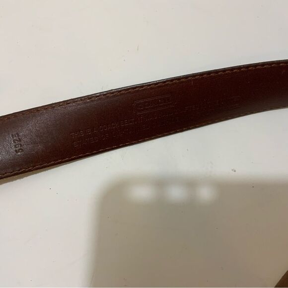 Vintage Coach 5923 Sienna Leather brown Belt, Size 38/95 - Picture 10 of 13
